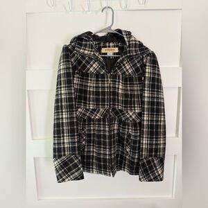 Hydraulic Black and White Plaid Jacket
